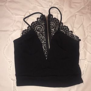Lace Fashion Nova crop top